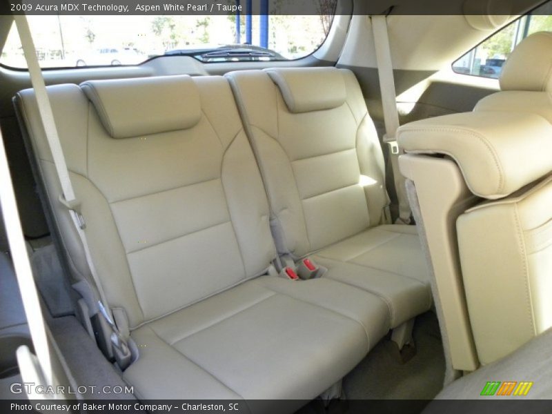 Aspen White Pearl / Taupe 2009 Acura MDX Technology