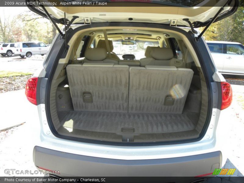 Aspen White Pearl / Taupe 2009 Acura MDX Technology