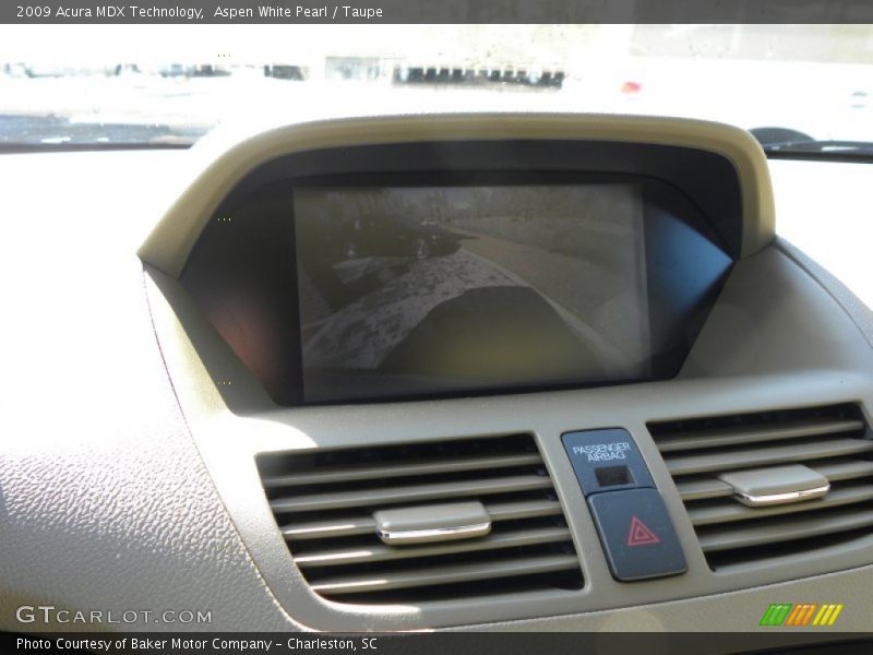 Aspen White Pearl / Taupe 2009 Acura MDX Technology