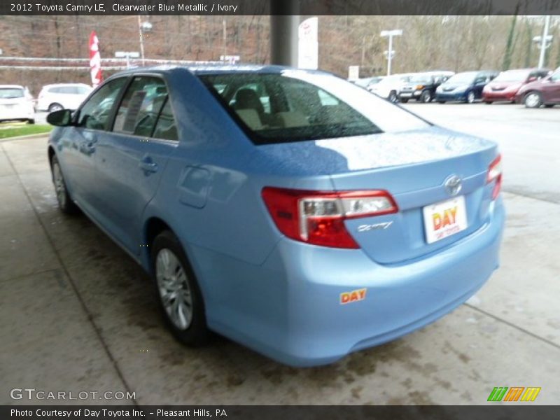 Clearwater Blue Metallic / Ivory 2012 Toyota Camry LE