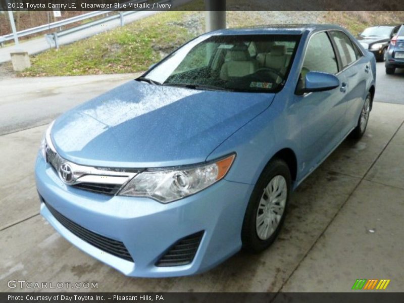 Clearwater Blue Metallic / Ivory 2012 Toyota Camry LE