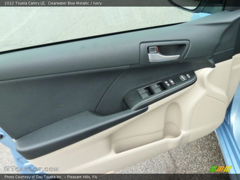 Clearwater Blue Metallic / Ivory 2012 Toyota Camry LE