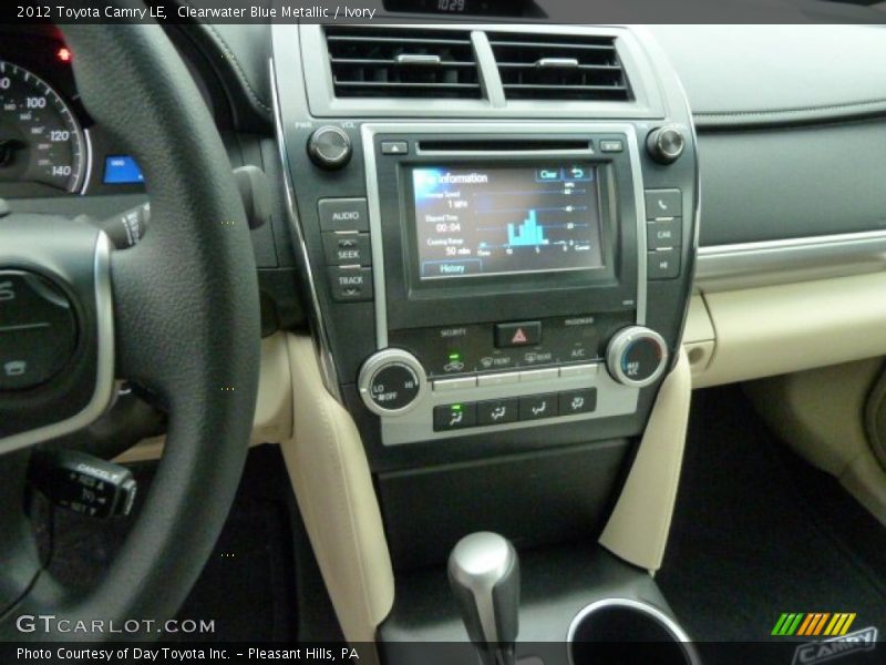 Clearwater Blue Metallic / Ivory 2012 Toyota Camry LE