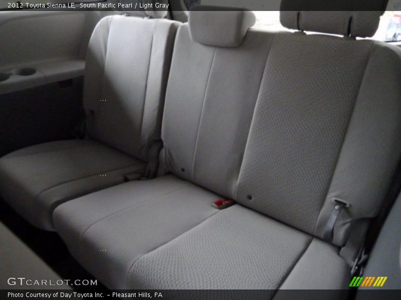 South Pacific Pearl / Light Gray 2012 Toyota Sienna LE