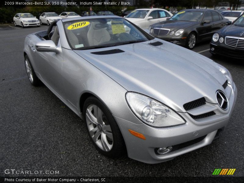 Iridium Silver Metallic / Black 2009 Mercedes-Benz SLK 350 Roadster