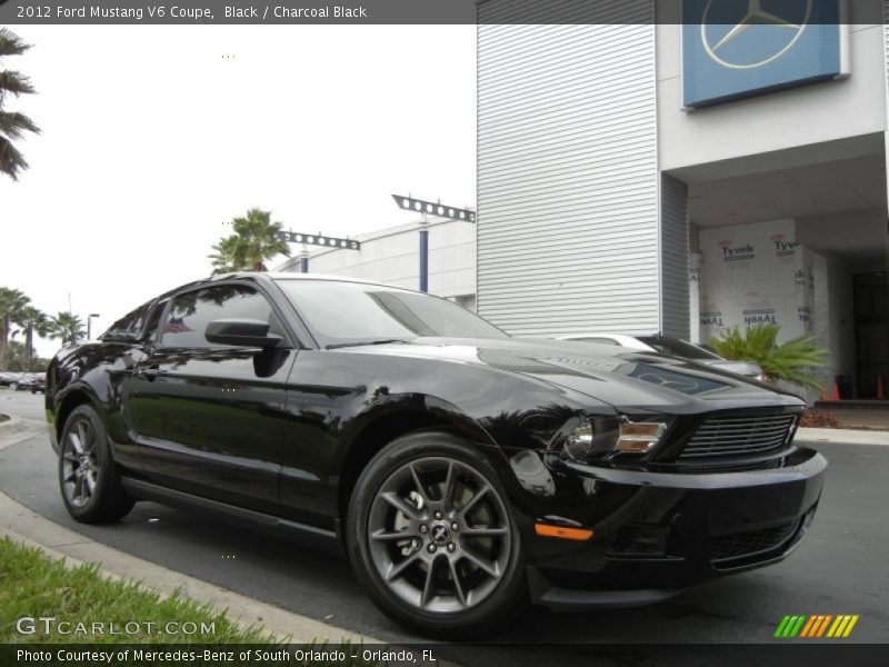Black / Charcoal Black 2012 Ford Mustang V6 Coupe