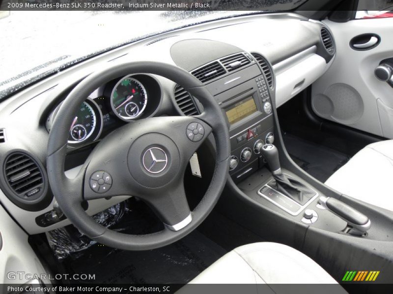 Iridium Silver Metallic / Black 2009 Mercedes-Benz SLK 350 Roadster