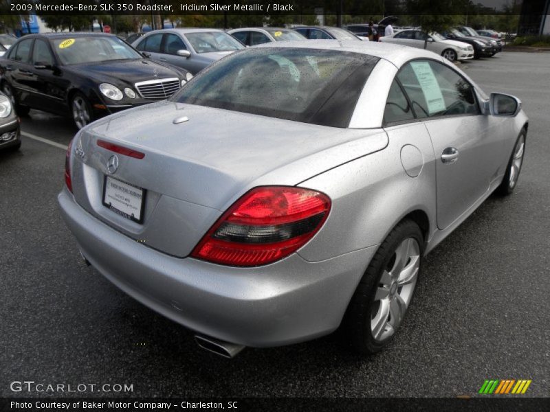 Iridium Silver Metallic / Black 2009 Mercedes-Benz SLK 350 Roadster