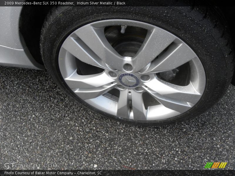Iridium Silver Metallic / Black 2009 Mercedes-Benz SLK 350 Roadster