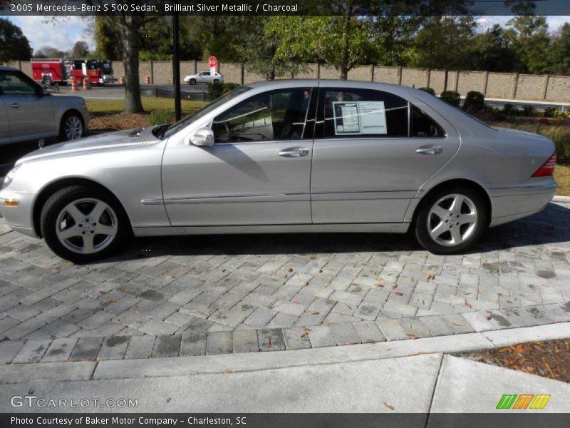 Brilliant Silver Metallic / Charcoal 2005 Mercedes-Benz S 500 Sedan