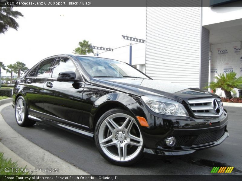 Black / Black 2010 Mercedes-Benz C 300 Sport