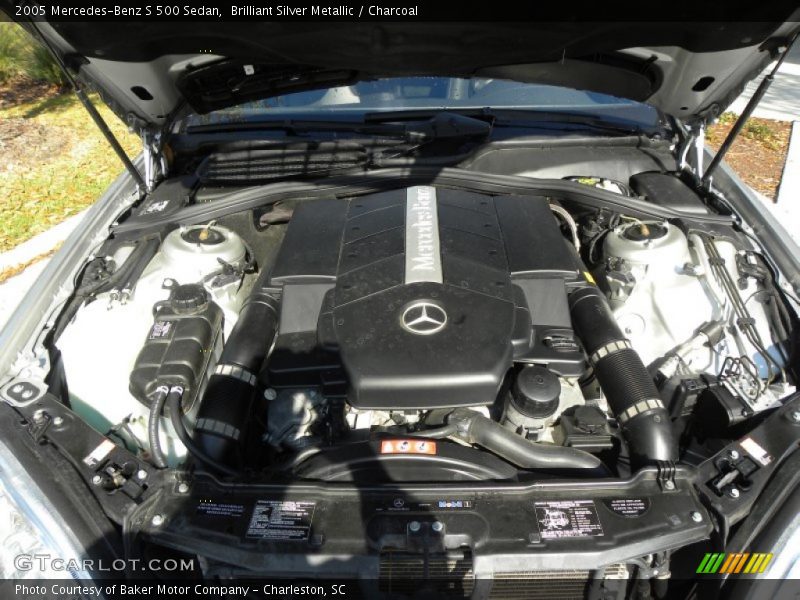 Brilliant Silver Metallic / Charcoal 2005 Mercedes-Benz S 500 Sedan