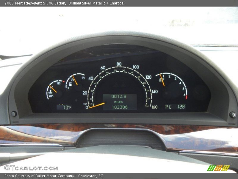 Brilliant Silver Metallic / Charcoal 2005 Mercedes-Benz S 500 Sedan