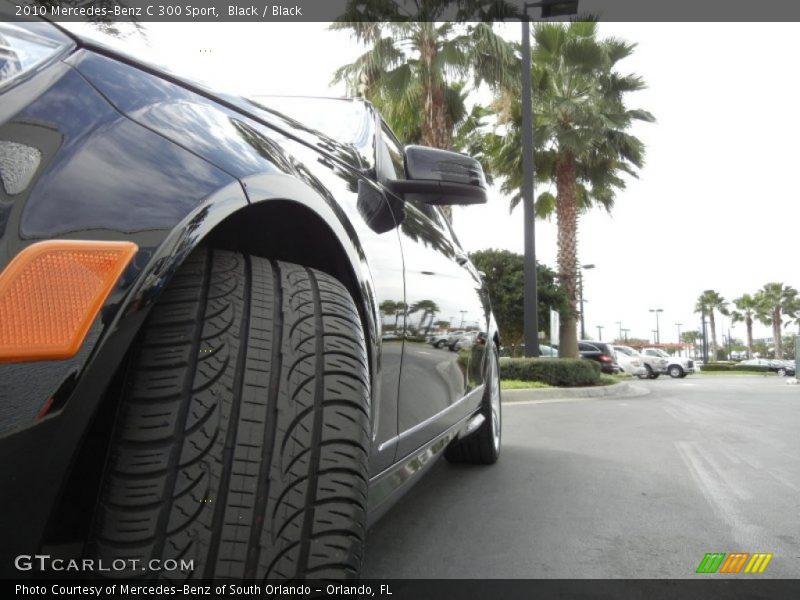 Black / Black 2010 Mercedes-Benz C 300 Sport