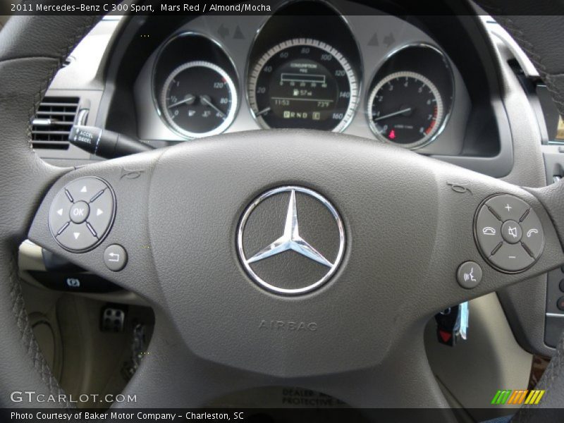 Mars Red / Almond/Mocha 2011 Mercedes-Benz C 300 Sport