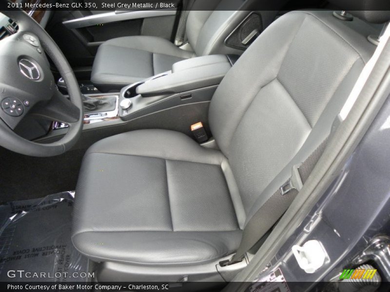 Steel Grey Metallic / Black 2011 Mercedes-Benz GLK 350