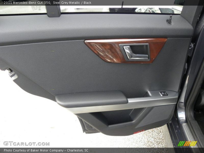 Steel Grey Metallic / Black 2011 Mercedes-Benz GLK 350
