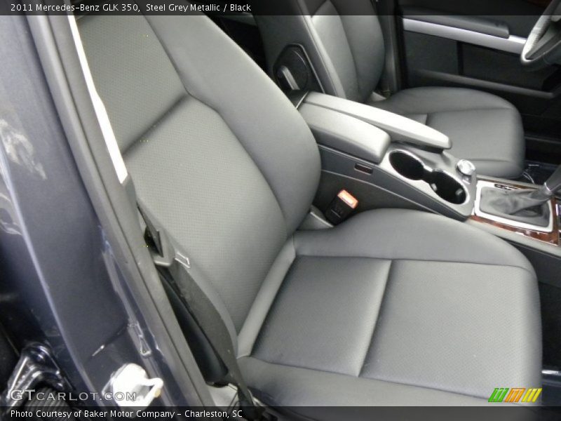 Steel Grey Metallic / Black 2011 Mercedes-Benz GLK 350