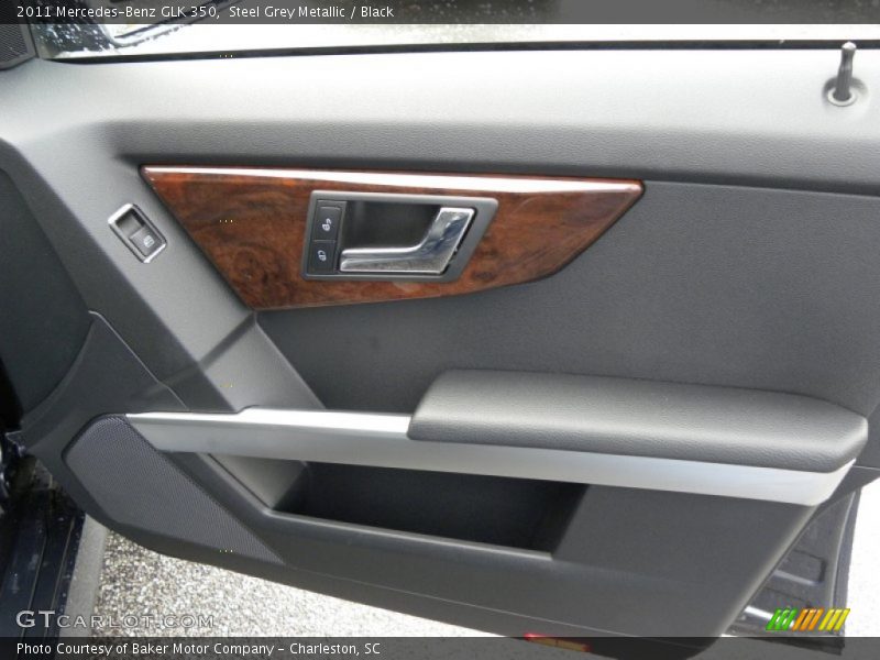 Steel Grey Metallic / Black 2011 Mercedes-Benz GLK 350