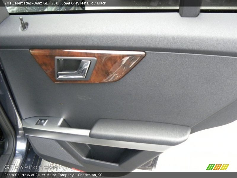 Steel Grey Metallic / Black 2011 Mercedes-Benz GLK 350