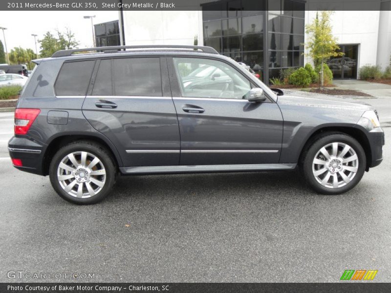 Steel Grey Metallic / Black 2011 Mercedes-Benz GLK 350