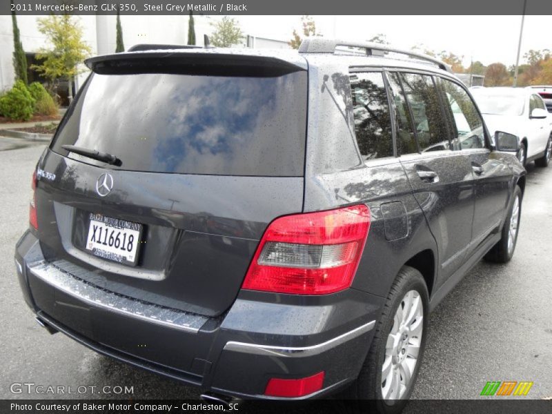 Steel Grey Metallic / Black 2011 Mercedes-Benz GLK 350