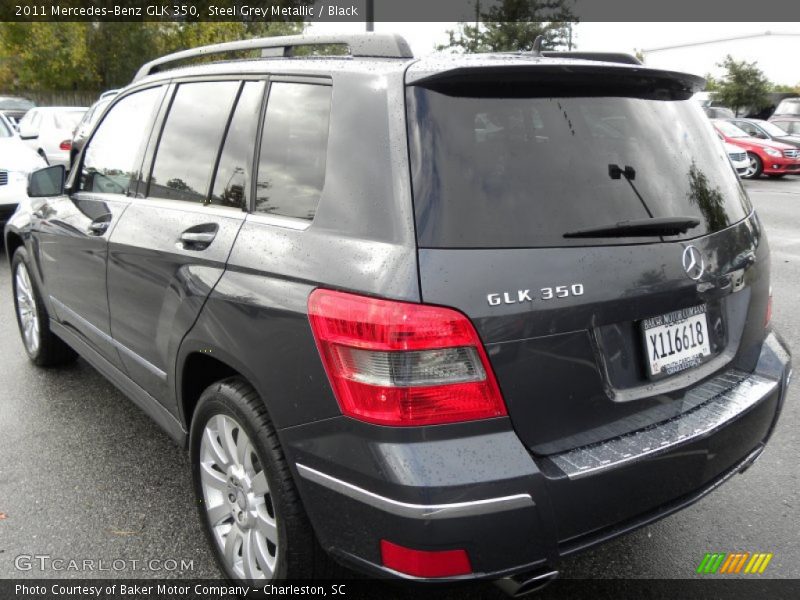 Steel Grey Metallic / Black 2011 Mercedes-Benz GLK 350