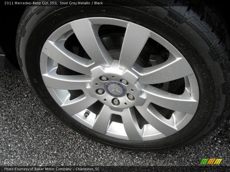 Steel Grey Metallic / Black 2011 Mercedes-Benz GLK 350