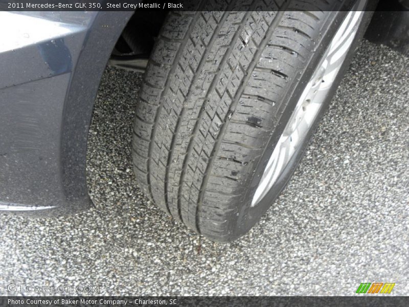Steel Grey Metallic / Black 2011 Mercedes-Benz GLK 350