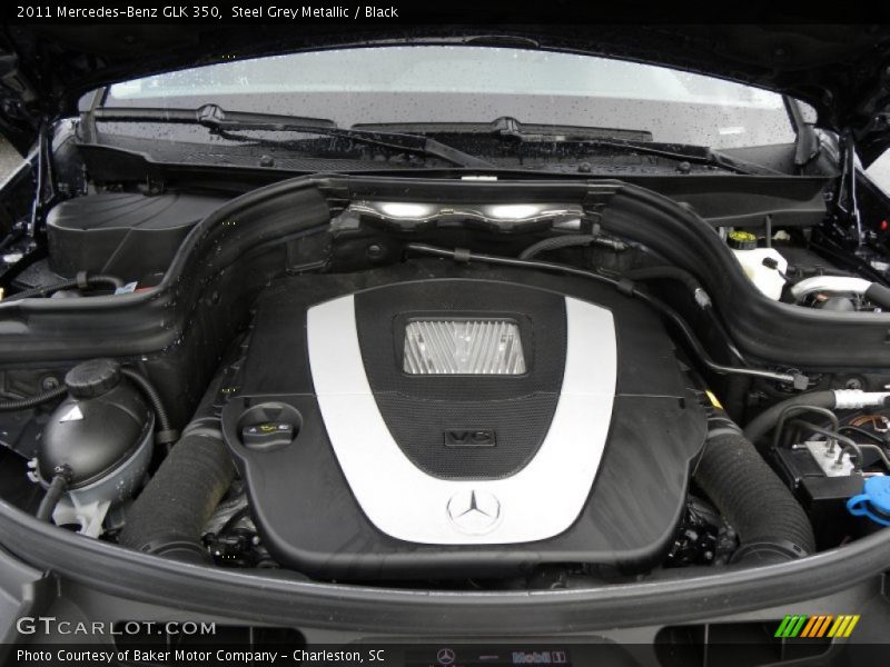 Steel Grey Metallic / Black 2011 Mercedes-Benz GLK 350