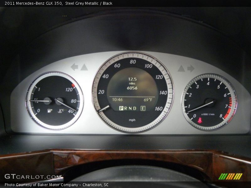 Steel Grey Metallic / Black 2011 Mercedes-Benz GLK 350