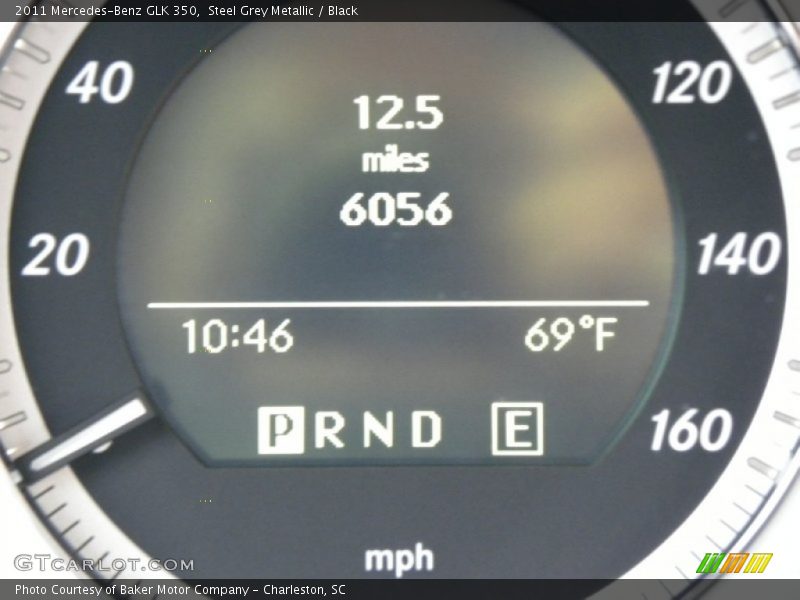 Steel Grey Metallic / Black 2011 Mercedes-Benz GLK 350