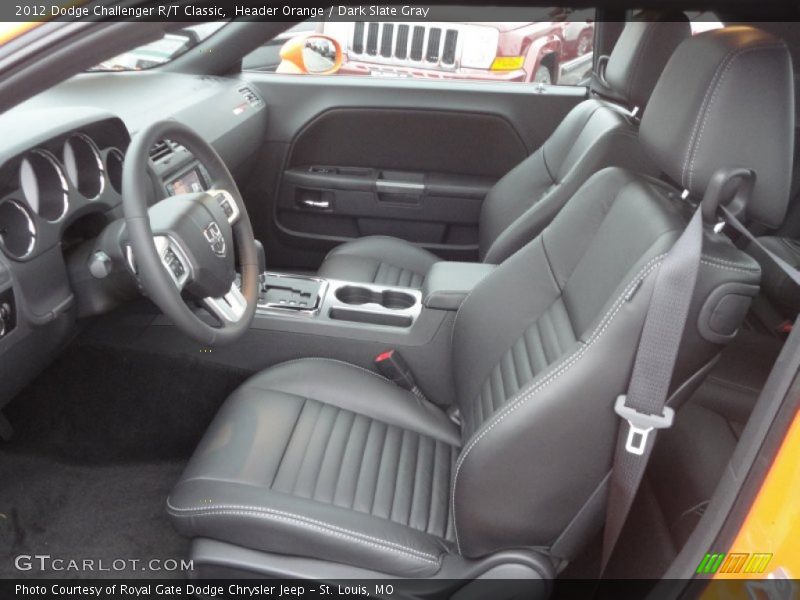  2012 Challenger R/T Classic Dark Slate Gray Interior