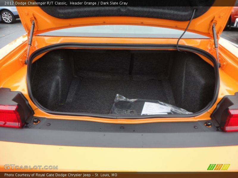 Header Orange / Dark Slate Gray 2012 Dodge Challenger R/T Classic