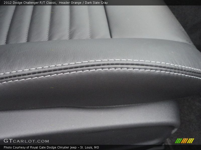 Header Orange / Dark Slate Gray 2012 Dodge Challenger R/T Classic
