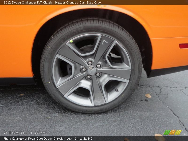 Header Orange / Dark Slate Gray 2012 Dodge Challenger R/T Classic
