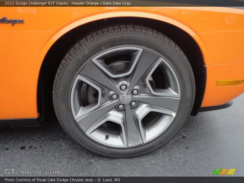 Header Orange / Dark Slate Gray 2012 Dodge Challenger R/T Classic