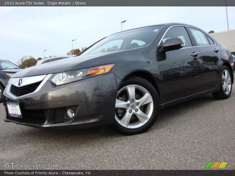 Grigio Metallic / Ebony 2010 Acura TSX Sedan