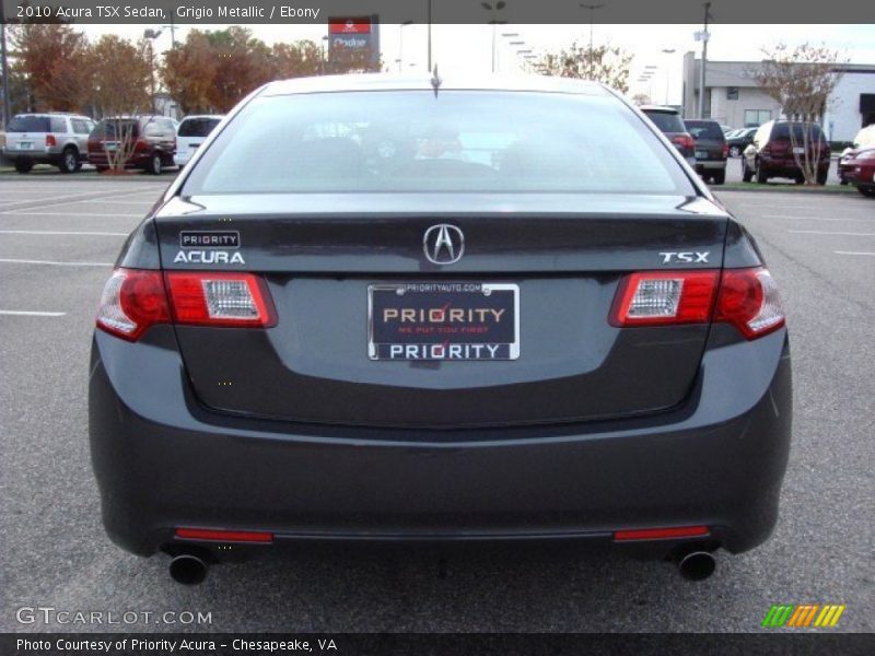 Grigio Metallic / Ebony 2010 Acura TSX Sedan