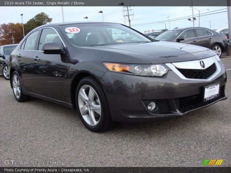 Grigio Metallic / Ebony 2010 Acura TSX Sedan