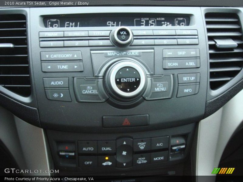 Grigio Metallic / Ebony 2010 Acura TSX Sedan