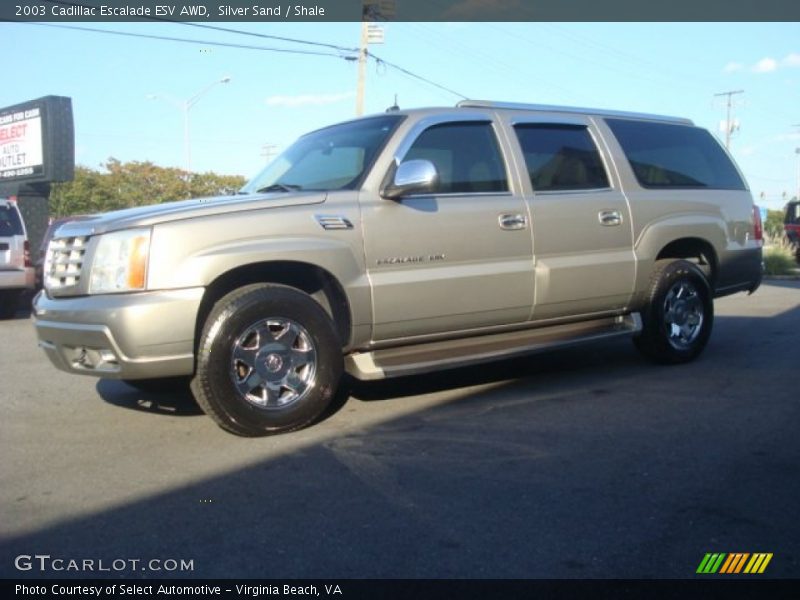 Silver Sand / Shale 2003 Cadillac Escalade ESV AWD