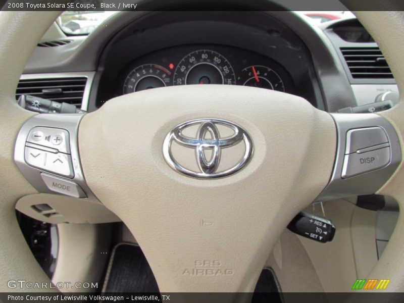 Black / Ivory 2008 Toyota Solara SE Coupe