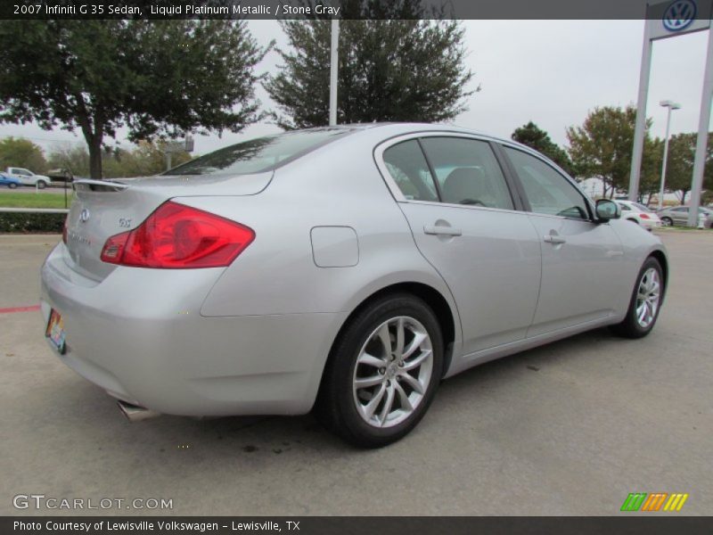 Liquid Platinum Metallic / Stone Gray 2007 Infiniti G 35 Sedan