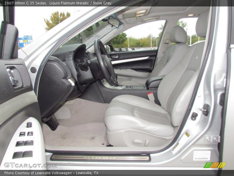 Liquid Platinum Metallic / Stone Gray 2007 Infiniti G 35 Sedan