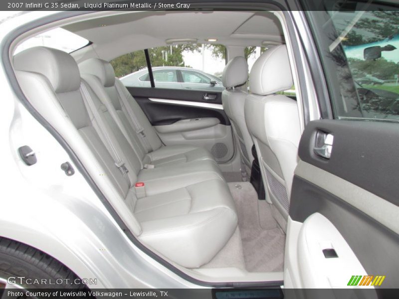Liquid Platinum Metallic / Stone Gray 2007 Infiniti G 35 Sedan