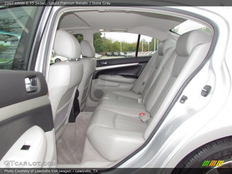 Liquid Platinum Metallic / Stone Gray 2007 Infiniti G 35 Sedan