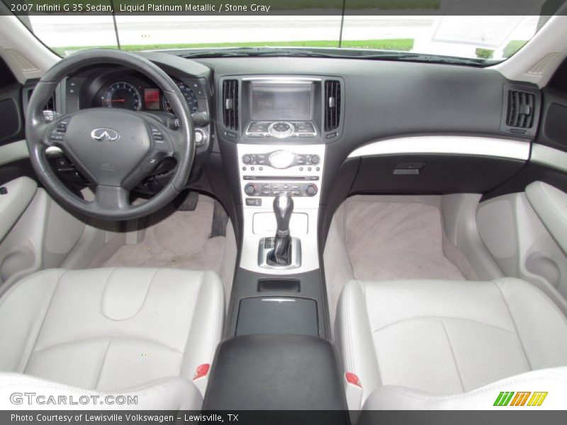 Liquid Platinum Metallic / Stone Gray 2007 Infiniti G 35 Sedan