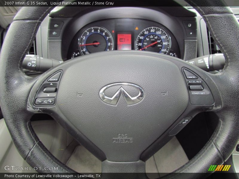 Liquid Platinum Metallic / Stone Gray 2007 Infiniti G 35 Sedan