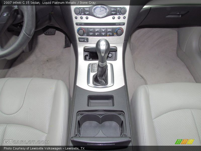 Liquid Platinum Metallic / Stone Gray 2007 Infiniti G 35 Sedan